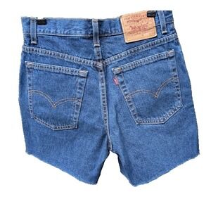 Vintage Levi's Women Jean Shorts 9 Jr High Rise Cut Off Raw Hem USA Classic